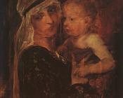 米哈伊 穆卡西斯 : Mother and Child Study for Christ before Pilate